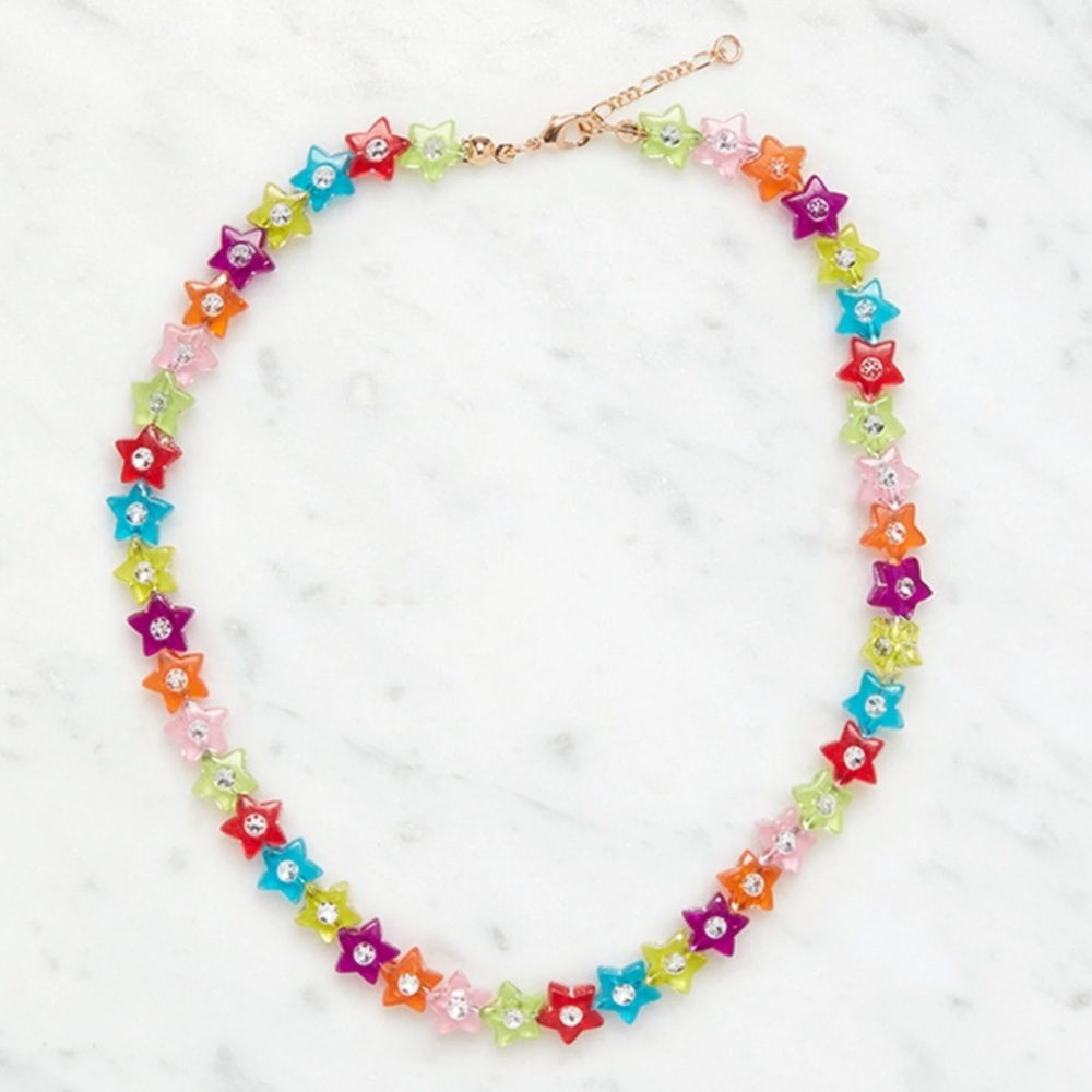 Brandy Melville Multicolor Star Bead Necklace (2 for $25, 3 for $30) - Picture 3 of 13